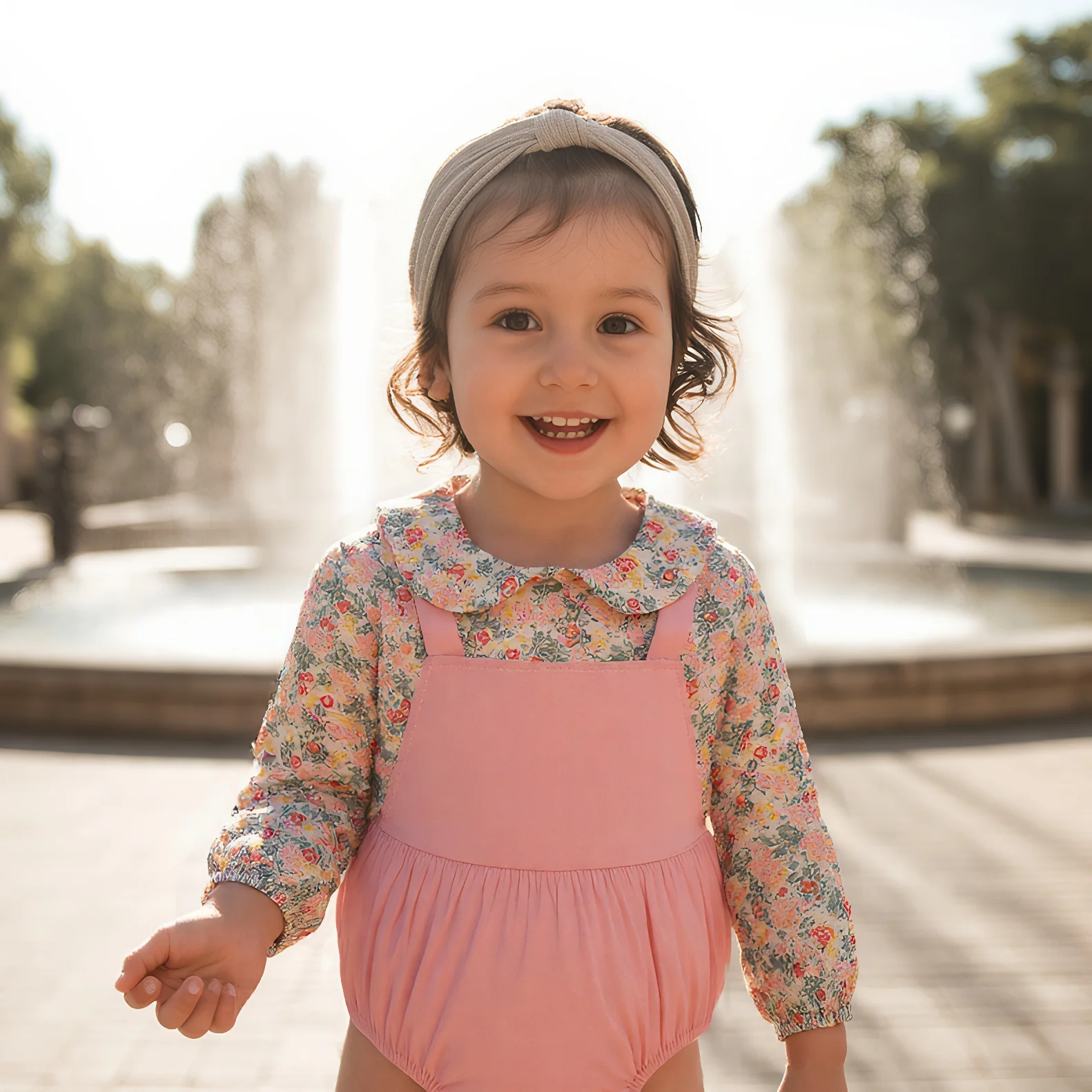 

Sanlutoz боди с цветочным узором для маленьких девочек, милая хлопковая осенняя одежда для младенцев, модные комбинезоны