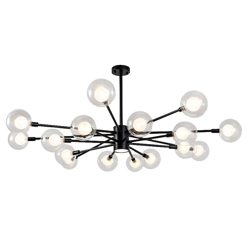 

Living room chandelier Nordic postmodern simple golden molecular lamp household atmospheric LED lamp