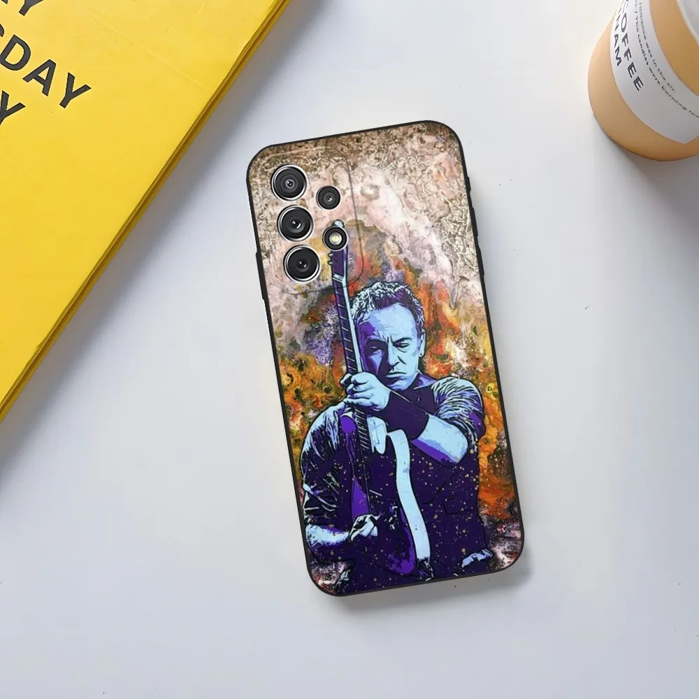 Bruce Springsteen Guitar Phone Case for Samsung Galaxy S23 Ultra S24 S22 S20 Fe S21 Plus A54 A34 A24 A53 M54 Note 20 Cover