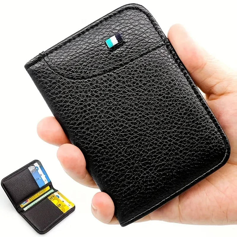 Portable Super Slim Soft Wallet PU Leather Mini Credit Card Wallet Purse Card Holders Men Wallet Thin Small Short Wallets