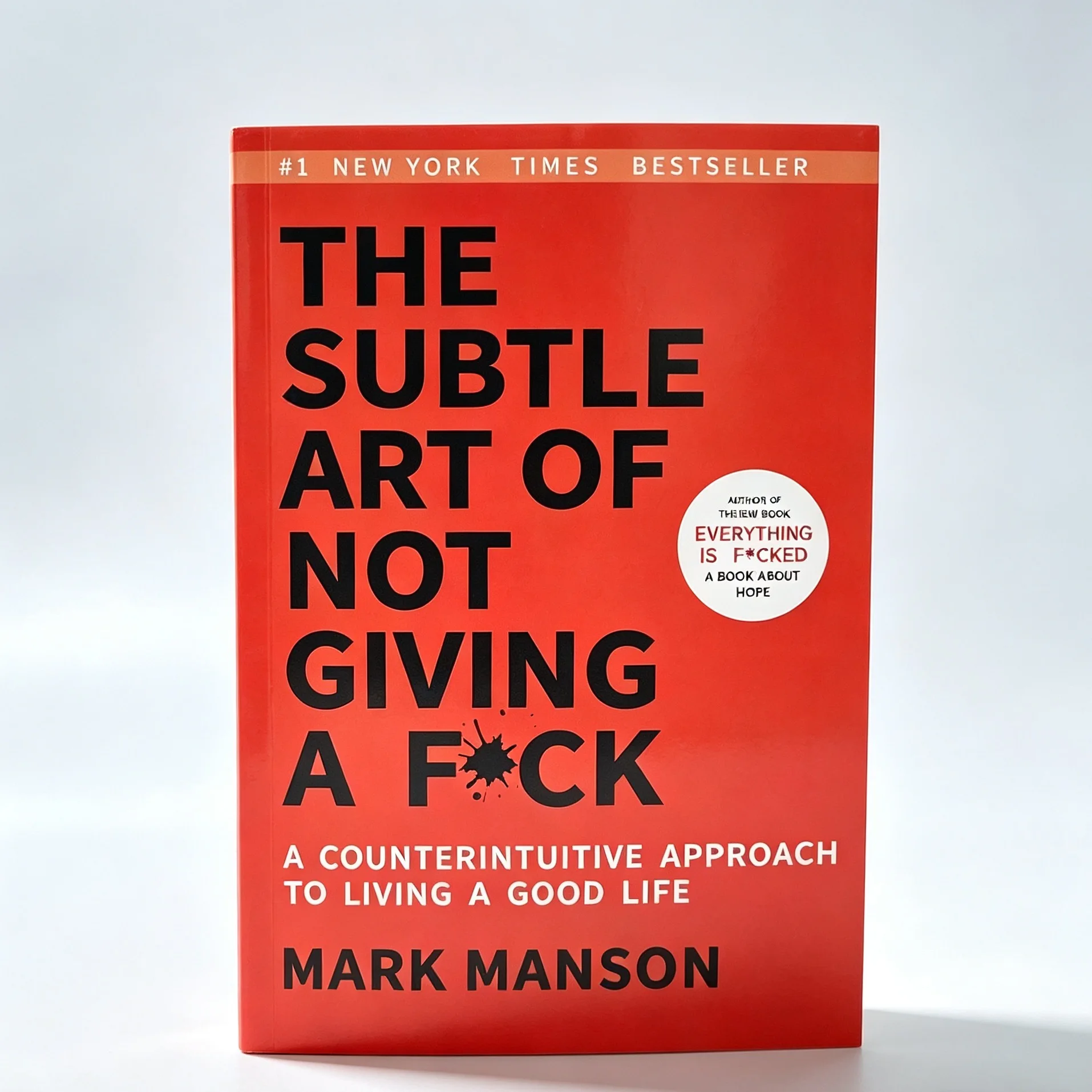 The Subtle Art of Indifference by Mark Manson Self Growth Positive Life Philosophy Book