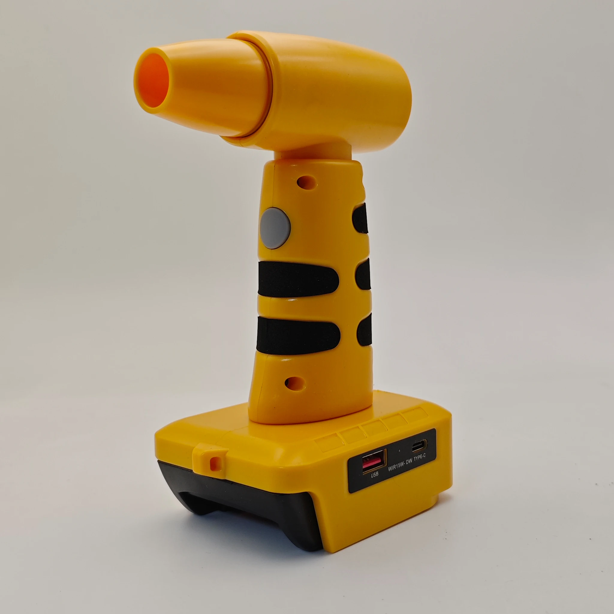 Cordless Portable Hair Dryer Blower For Dewalt 18V Li-ion 3-Speed Handheld Leaf Blower with USB Charging Port for Home Cleaning