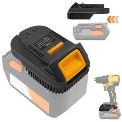 NOWY Adapter konwertera do akumulatora litowego RIDGID/AEG 18V Konwersja na akumulator litowy Dewalt 18V 20V Elektryczna wiertarka do elektronarzędzi