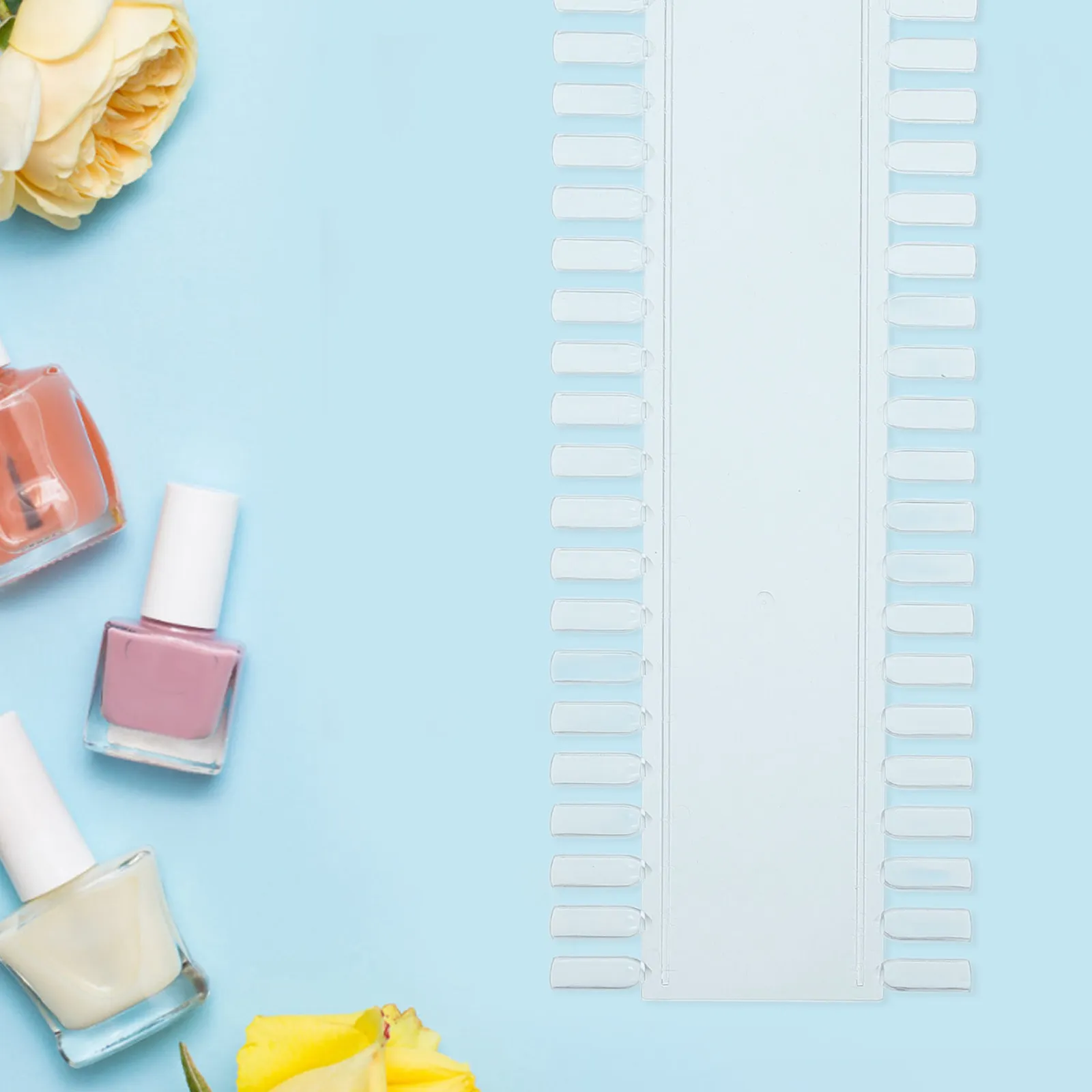 

2Pcs Professional Nail Tip Palette Practice Board for Nail Polish Painting Display Storage Marking Salon Art School Use