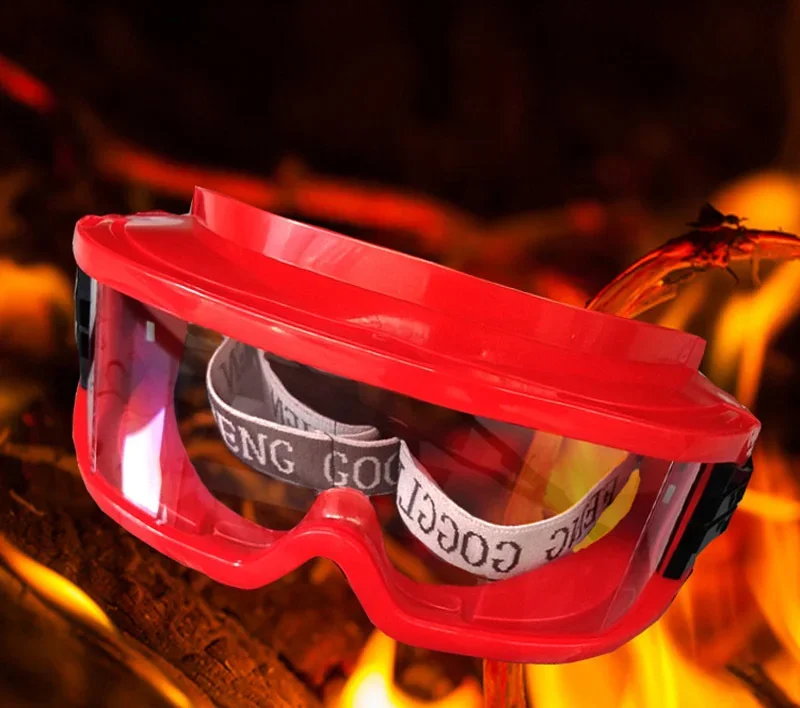 Safety Rescue Helmet with Fire Goggles, High Quality Construction Hard Helmet ABS, Fire Protection, Safety Helmet