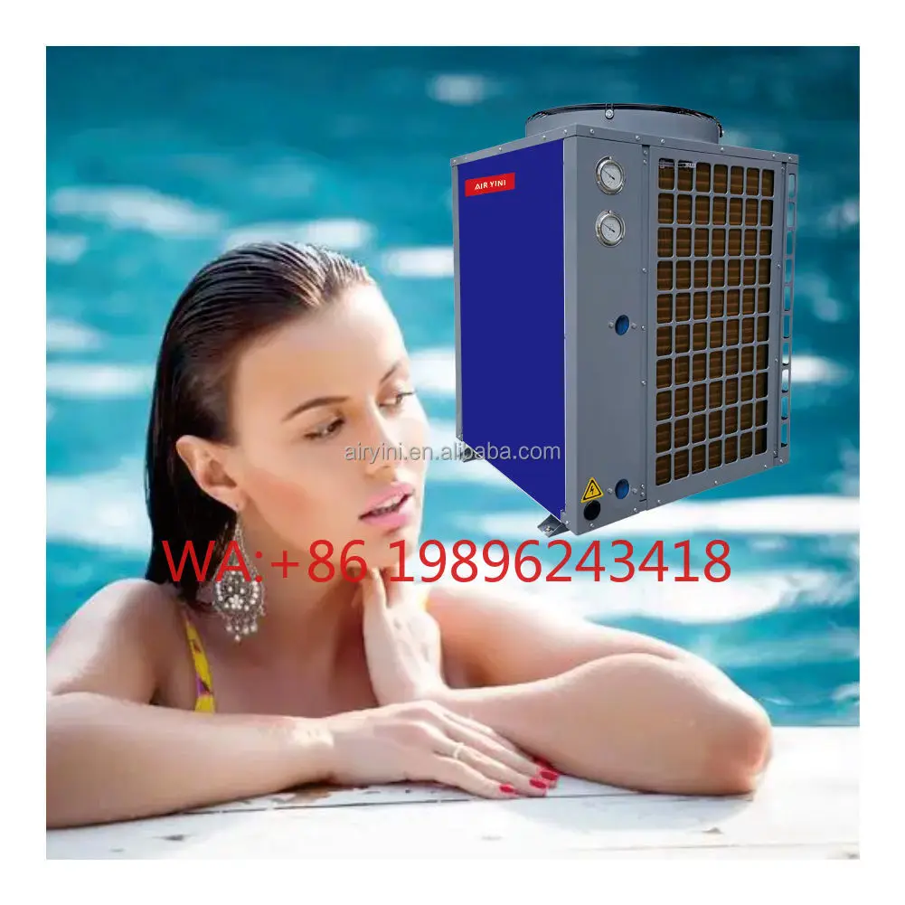 Calentador de Agua con Inversor DC y Bomba de Calor de Fuente de Aire, Combinado con Panel Solar, para Piscinas, Saunas, Estanques, Spas y Piscifactorías