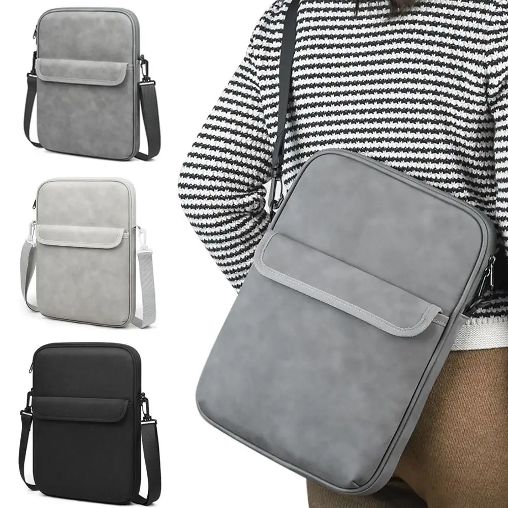 

Новый чехол для планшета 11-13 дюймов из кожи наппа с плечевым ремнем, сумка через плечо для ноутбука, водонепроницаемый регулируемый чехол для ноутбука