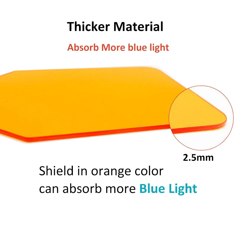 Dental Hand Held Shield Plate Dentist Shade Board Eye Protector Curing Lamp Light Filter Hood Board Dentistry Lab Clinic Tool