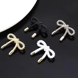 10PCS Of Metal Bow Button Sewing Coat Windbreaker Suit Buckle Fashion Decoration Alloy Buckle