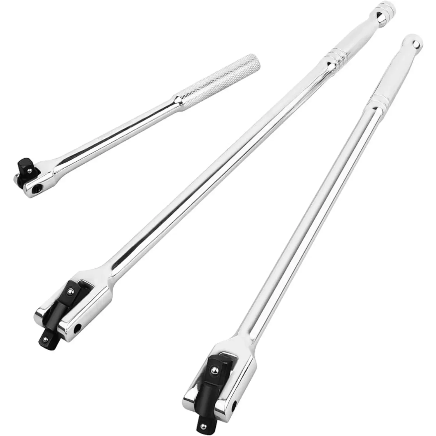 MAXPOWER 3Pcs Breaker Bar Set, Dual Drive 1/2