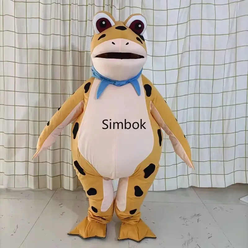 Inflatable Costume for Children and Adults, Mascot Frog Costume, Walking Performance Clothes, Toad Gas Model, Funny Decorations