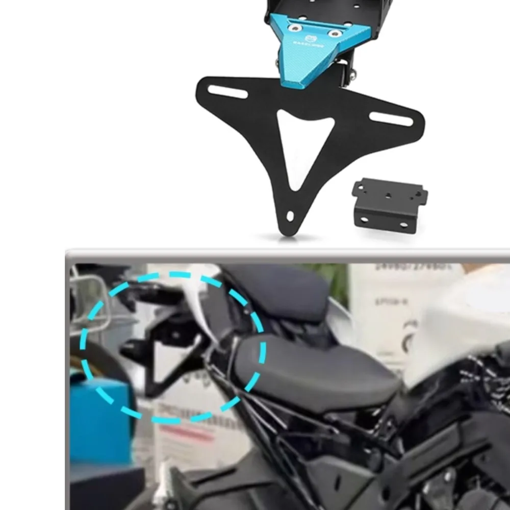 

FOR CFMOTO 675NK 675 SR 675 SR-R 675SS 2024 2025 2026 Motorcycle Rear License Plate Holder Bracket Tail Tidy Fender Eliminator