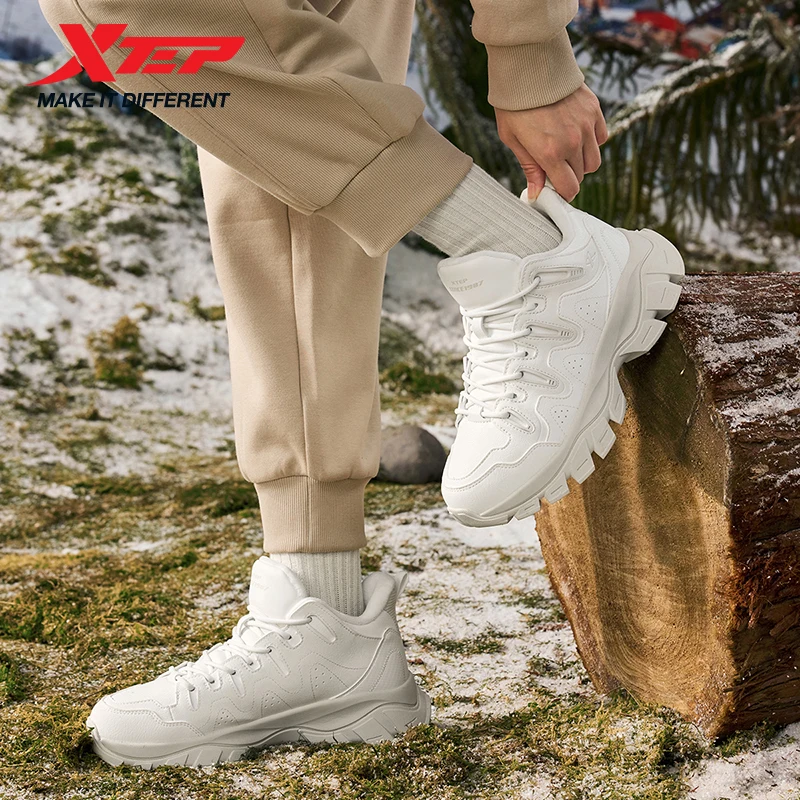 Xtep Chuanxing lite Cotton Shoes For Women  Autumn Comfortable Casual Shoes Trendy Retro Soft Sneakers 876318370007