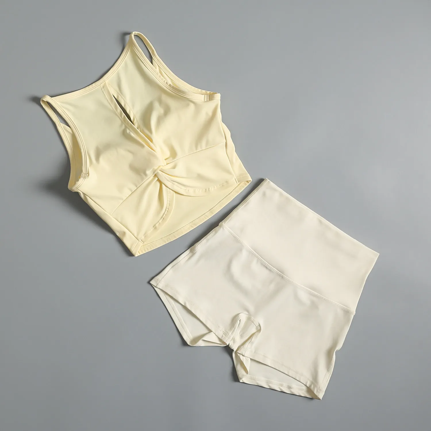 

High-looking sports suit for women in summer all-in-one beautiful back gym vest yoga wear professional outdoor morning running