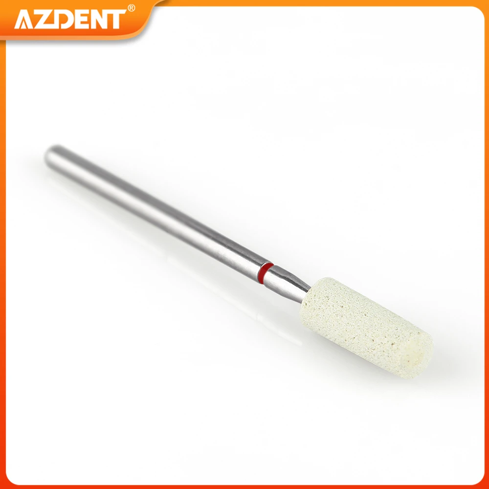 1PC Dental Ceramic Diamond Grinder AZDENT Polishing Head HP 2.35mm Medium Grit Plisher Dentistry Drills for Zirconia Porcelain