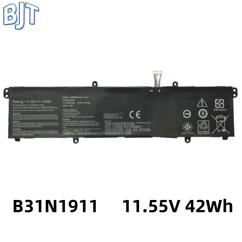 

11.55V 42Wh New B31N1911 Laptop Battery For ASUS VivoBook Flip 14 TM420IA TP470EA M413DA M413DA-EK162T EK007T X421DA C31N1911