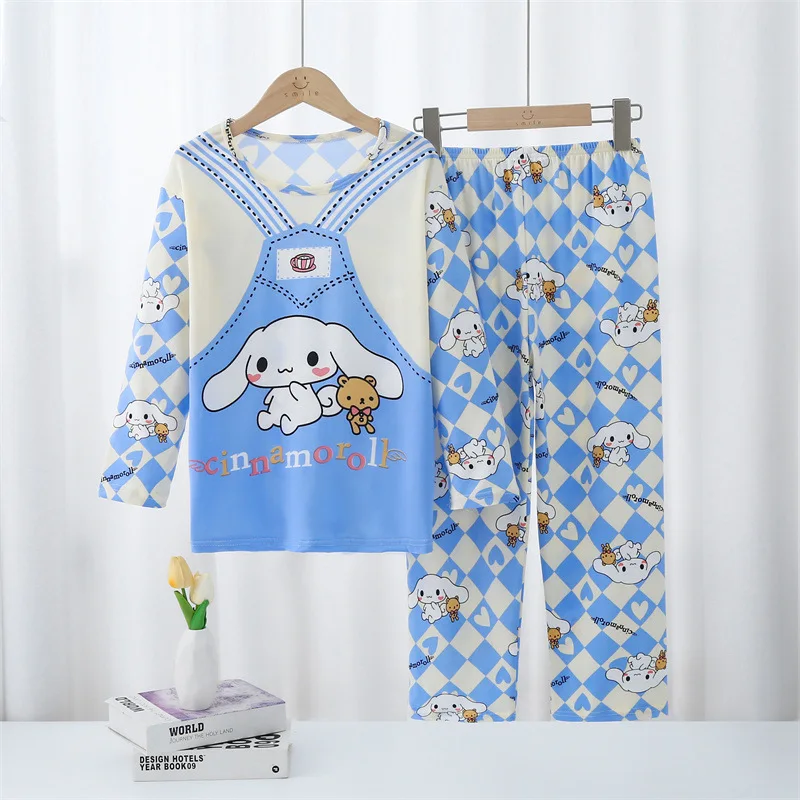 

Children’s Cartoon Pajama Set – Long Sleeve Lightweight Sleepwear for Boys & Girls, Spring, Autumn, and Summer Homewear for Kids