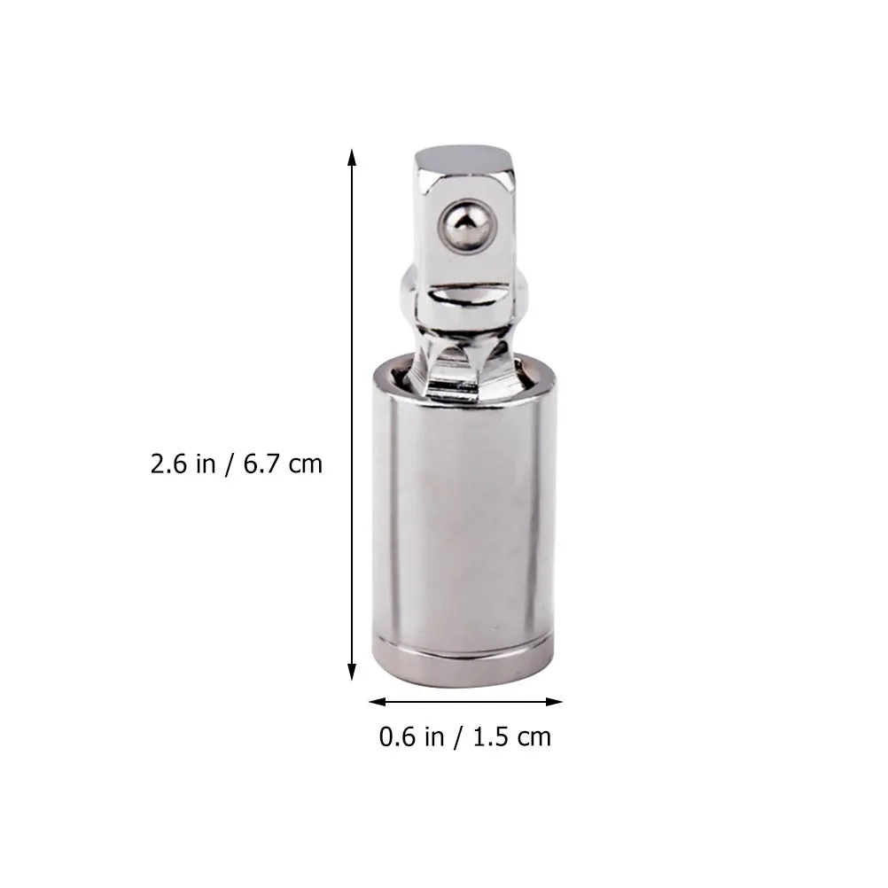 

3pcs Universal Joint Sockets 45# Steel High Hardness Durable Swivel Wrench Repairing Adapter Practical Maintenance Tools