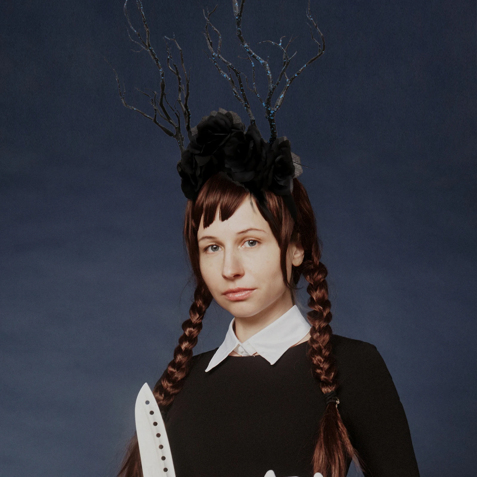 

1Pcs Gothic Hairband Black Halloween Headpiece Lightweight Costume Accessories Party Headbands Festival Hairband Cosplay