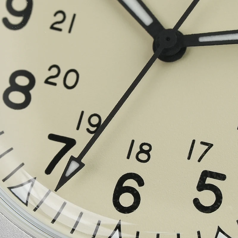 นาฬิกาควอตซ์ Militado ML07 กลไก VH31 หน้าปัดแซฟไฟร์ นาฬิกาข้อมือสไตล์ทหาร กันน้ำ 100 เมตร ชัดเจนสูง พร้อมเคลือบ AR เรืองแสง