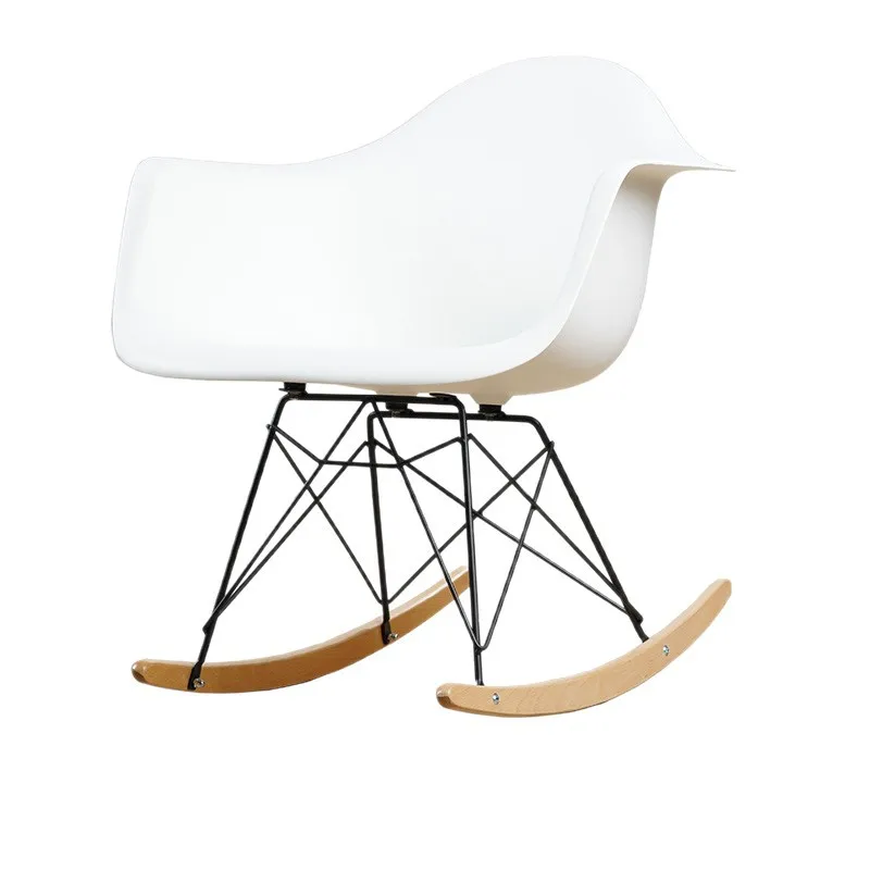 

Modern Simple Armrest Creative Designer Chair Living Room Backrest Balcony Leisure Rocking Chair