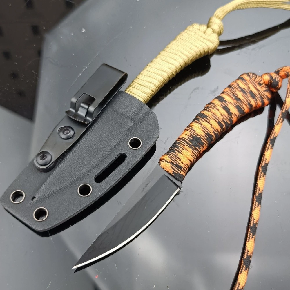 

Многофункциональный инструмент для выживания на природе, аварийно-спасательный нож с фиксированным лезвием, высокопрочный режущий нож с ножнами K-типа