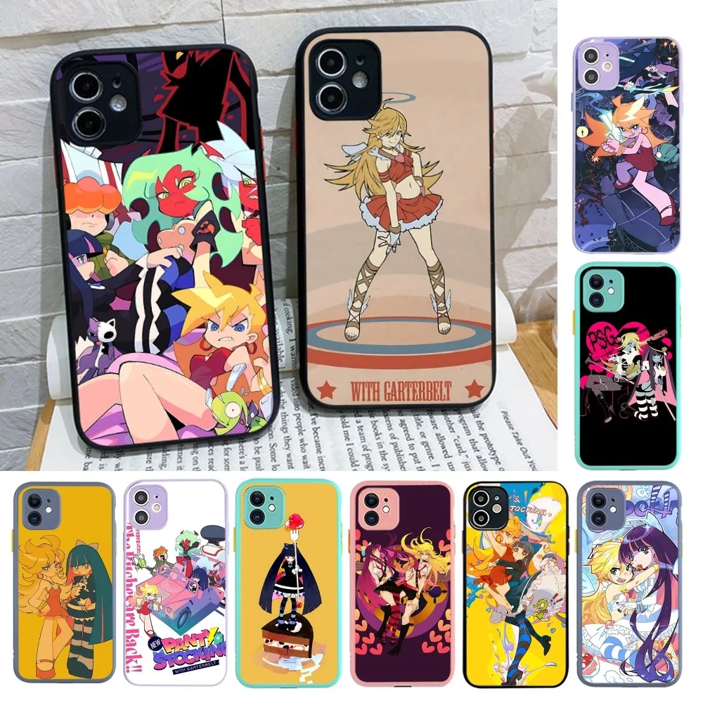 

Panty & Stocking With Garterbelt Phone Case For IPhone 14 11 12 13 Mini Pro Max 8 7 Plus X XR XS MAX Translucent Matte Cover