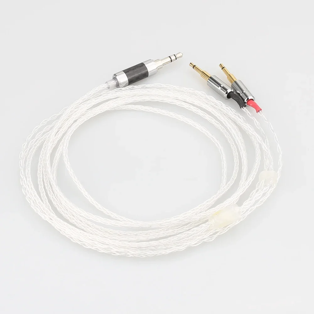 3.5mm 8core Silver Plated Headphone Upgrade Cable for HE1000 HE400S HE560 Oppo PM-1 PM-2