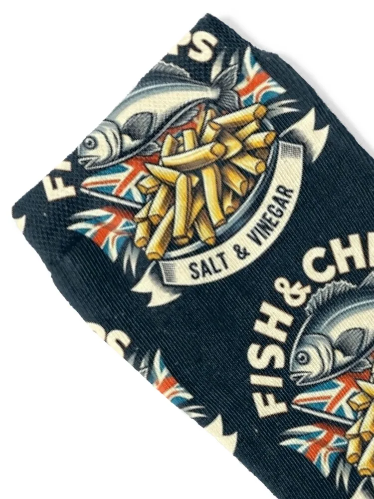 British Fish n Chips logo Socks