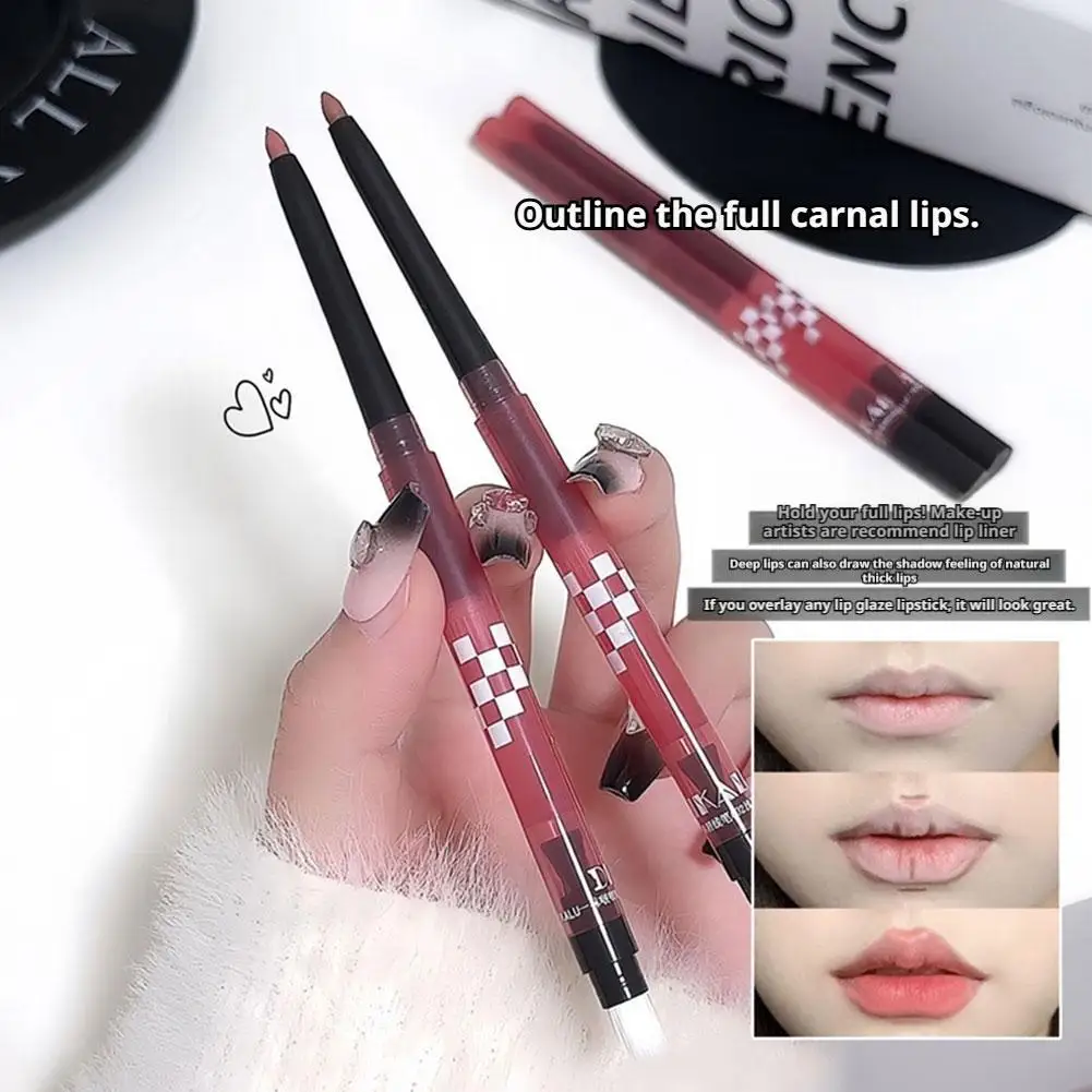 Naturalny nude liner do ust matowy Długotrwały wodoodporny bez rozmazywania gładki Idealny kształt ust Liner do konturowania ust Nude Lip Liner
