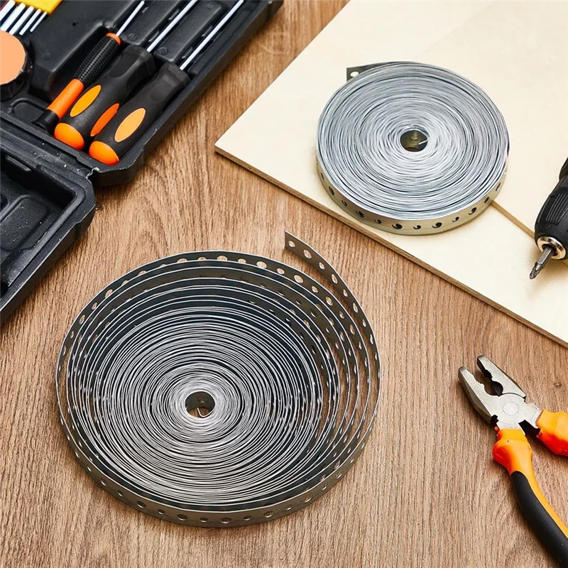 

B28C-2 Рулоны Оцинкованный ремень для вешалки для труб с отверстием Гибкая отделка для подвешивания труб