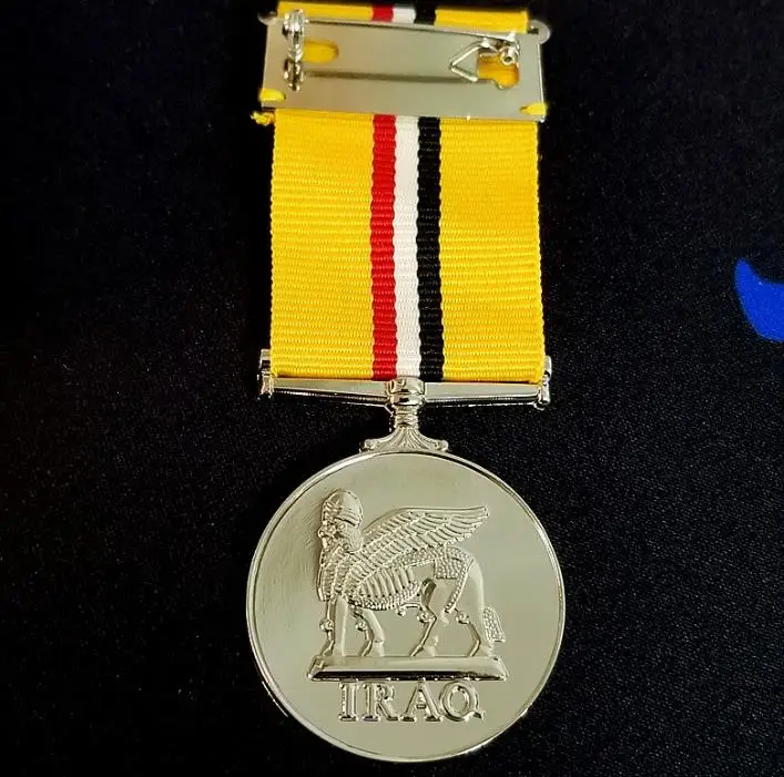 Copy handicraft yellow ribbon medal pendant X57