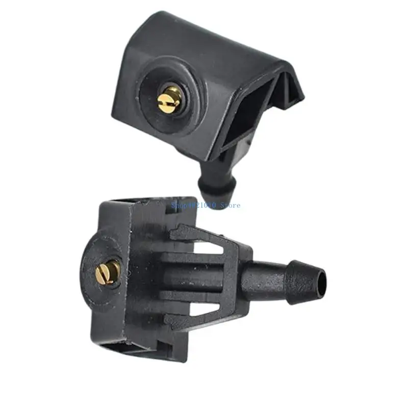 

T3LF 2pcs Windshield Washer Nozzles Plastic Front Windshield Sprays Nozzle Car Window Cleaning Vehicle Spare Part for TIIDA