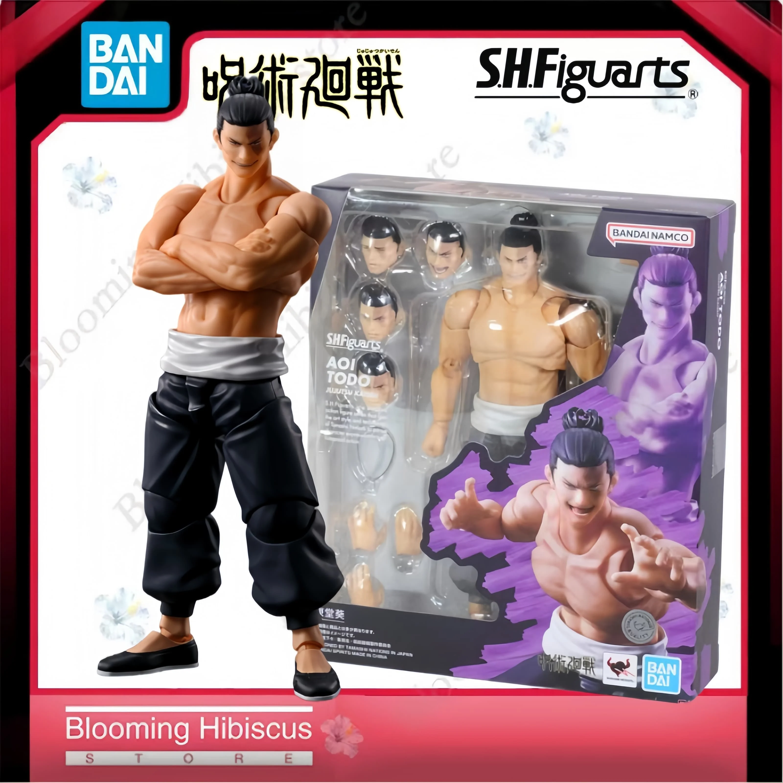 

Коллекционная фигурка Bandai SHF Аои Тодо из аниме «Магическая битва» (Jujutsu Kaisen) «Черный Флеш» с полной артикуляцией и аксессуарами