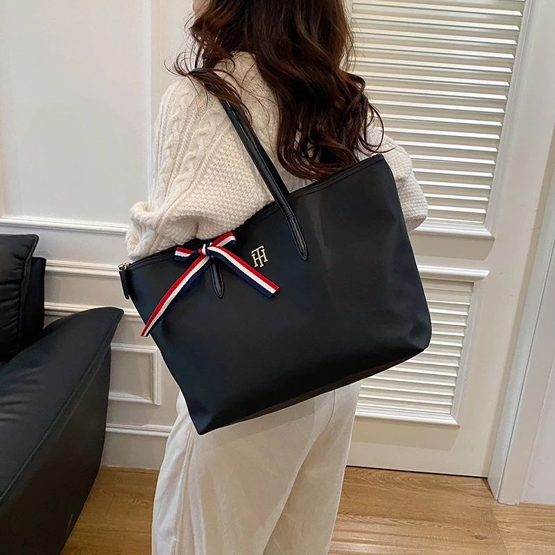 

Designer Inspired Shoulder Bag For Women, High Quality Casual Zipper Handbag, Elegant Work Tote For Office