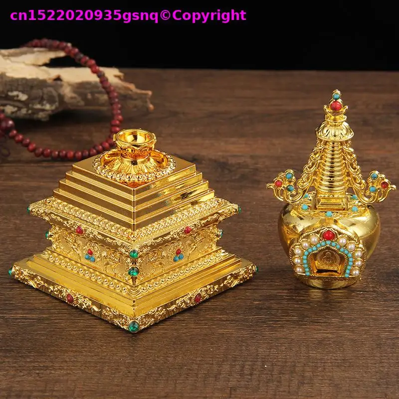 Buddhism supplies pagoda for Buddhist relics Auspicious Holy Bodhi Stupa Buddhist Family worship temple monk Altar Offering