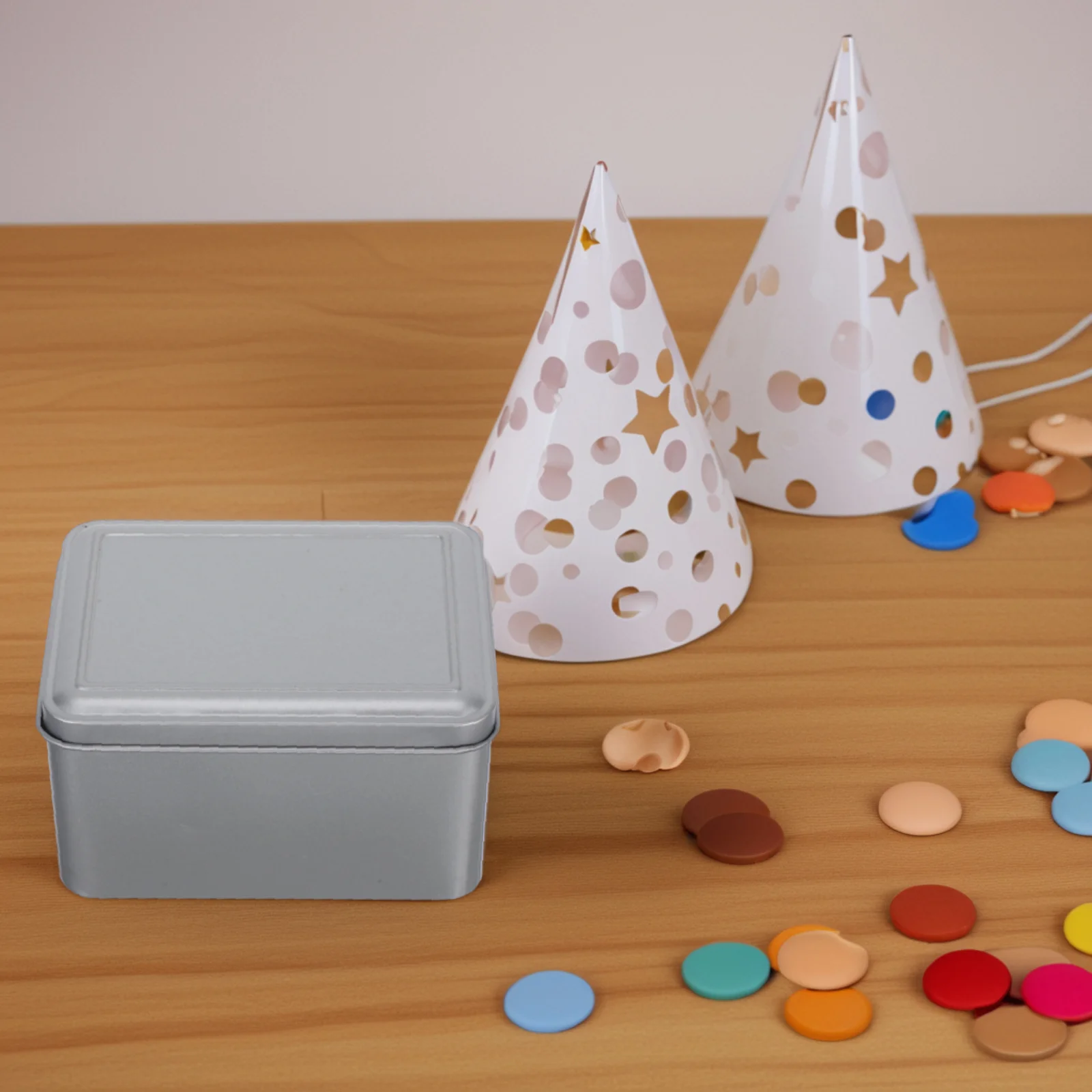 

4pcs Biscuit Tins Metal Storage Containers Smooth Edges Secure Lid For Wedding Candy Cookies Tea Leaves Portable Favor Box