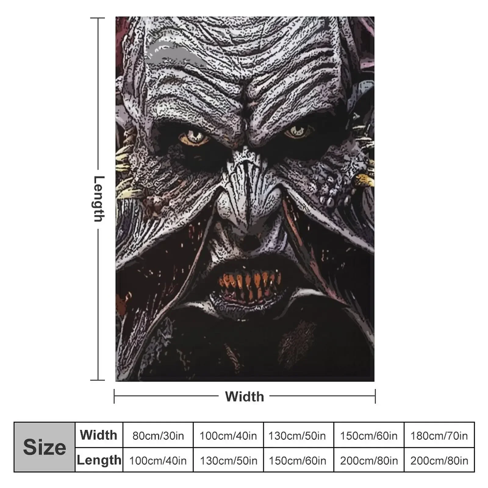 Jeepers Creepers Throw Blanket Fashion Sofas Weighted Blankets