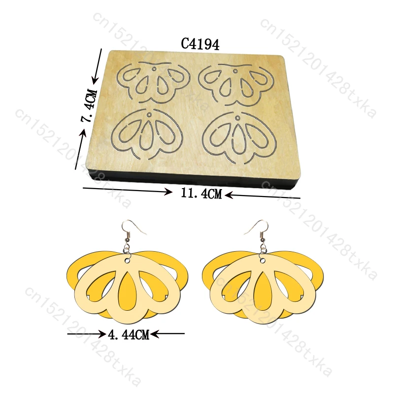 

Новые серьги Деревянные штампы Вырубные штампы Скрапбукинг C4194 Несколько стилей