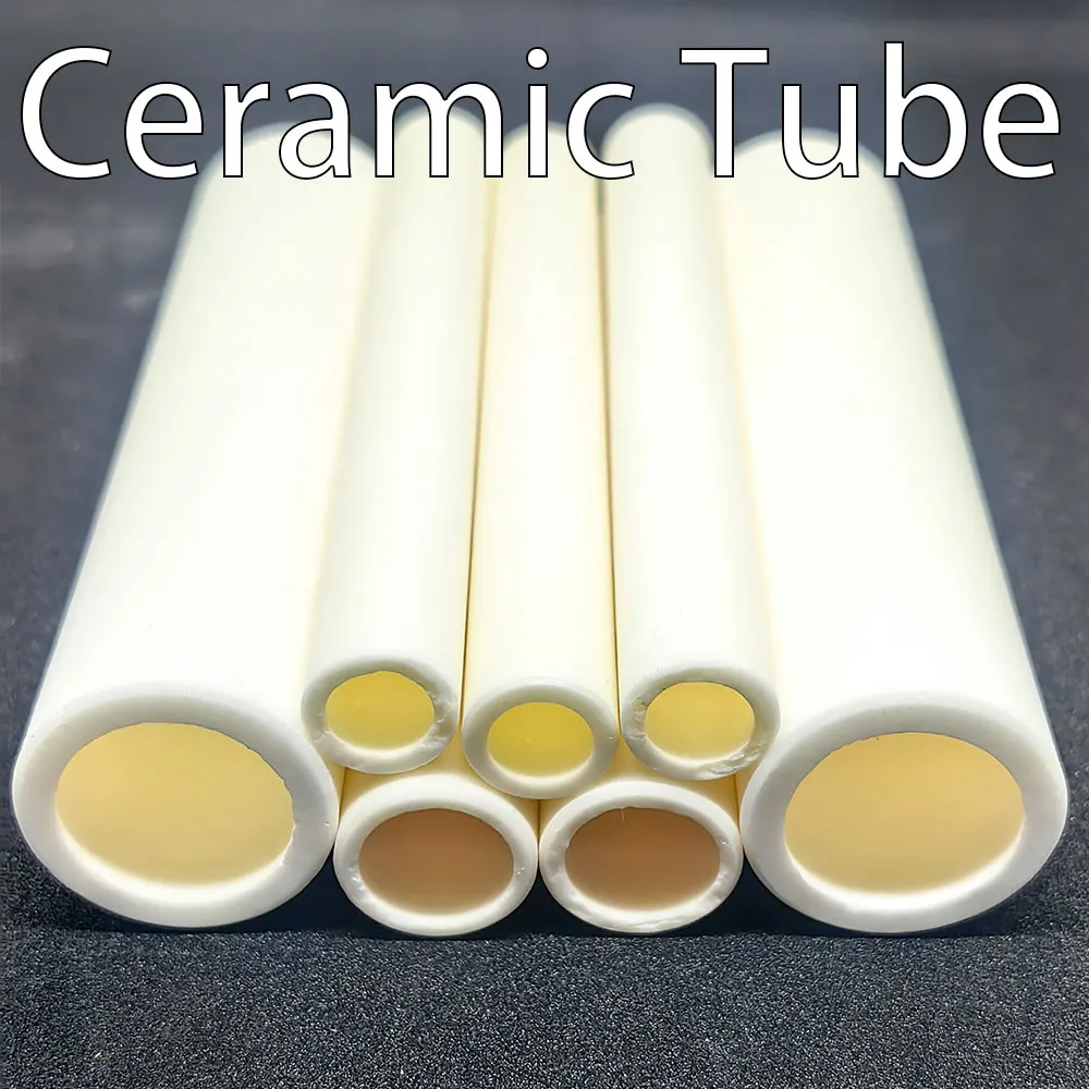 Alumina Ceramic Tube Aluminum oxide 1600°C High Temperature Resistant Insulation Hollow Thermocouple Protection Ceramic Tube