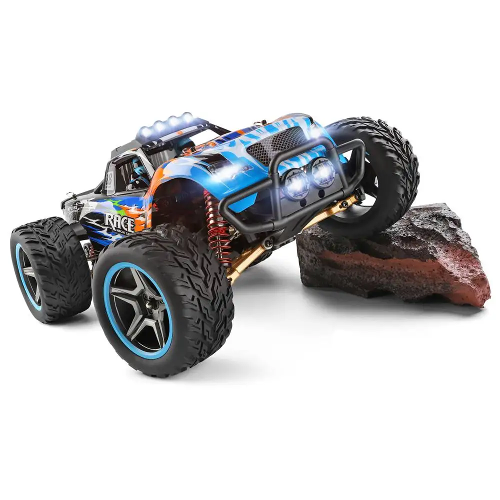 Wltoys 104019 1:10 2.4G 55 KM/H High Speed Racing RC Car 4WD duży stop elektryczny pilot Crawler samochodzik zabawka dla dorosłych chłopiec