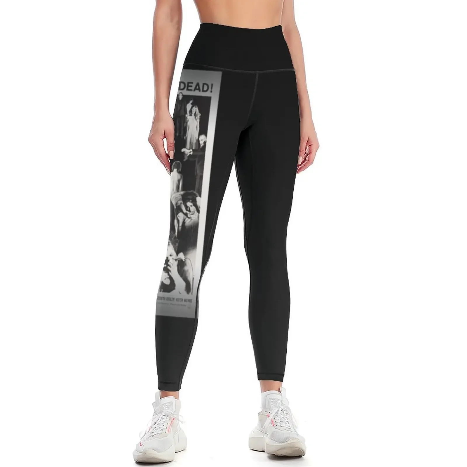 

The Night Of The Living Dead Zombie Movie Poster Leggings push up legging Clothing fitness push up fitness Womens Leggings