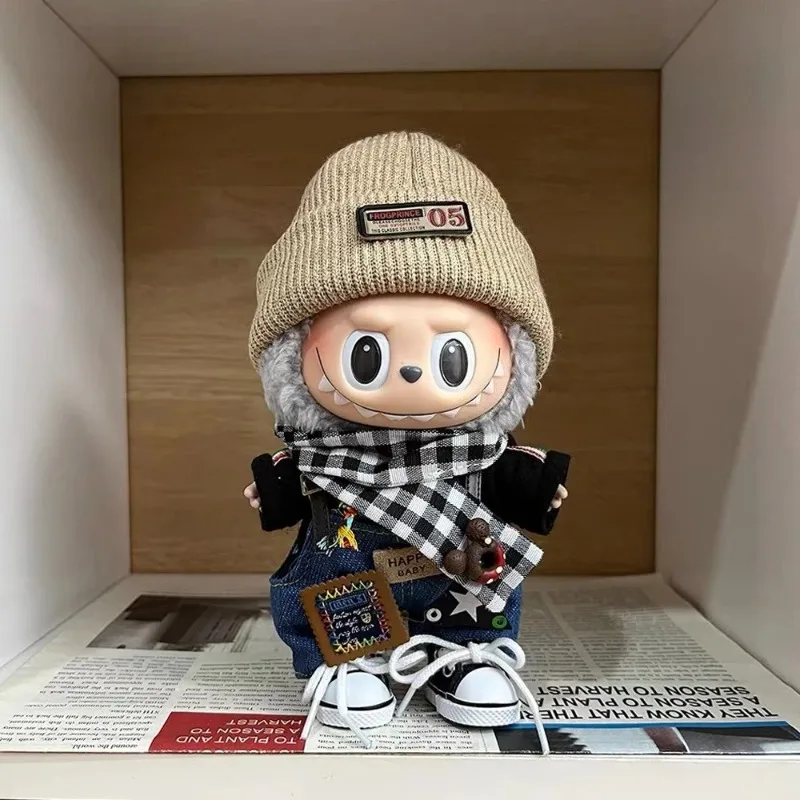 เสื้อผ้าแฟชั่นสำหรับตุ๊กตาลาบูบูขนาด 17 ซม. เสื้อฮู้ดดี้ เสื้อผ้าตุ๊กตา เสื้อฮู้ดดี้สีเข้ากัน เสื้อผ้าตุ๊กตา ของตกแต่งตุ๊กตา เสื้อผ้าเด็กเล็ก