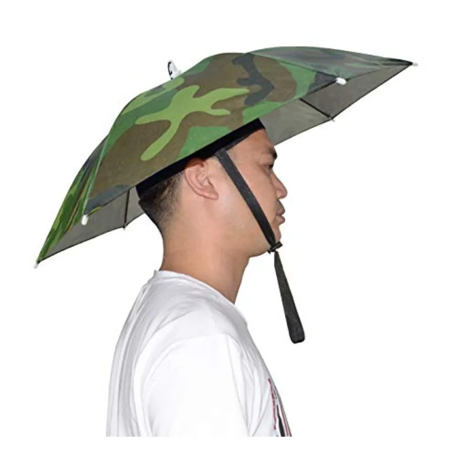

NEW-Vi Umbrella Hat Adult and Folding Cap for Beach Fishing Golf Party Headwear