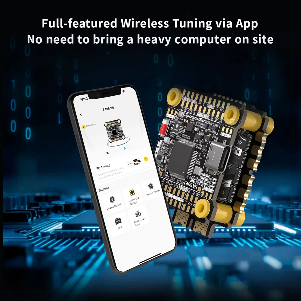 SpeedyBee F405 V5 Stack F405 V5 FC 32-Bit 55A 4in1 ESC 3-6S LiPo 30.5x30.5mm 16MB ICM42688P Gyro For RC FPV Racing Drone