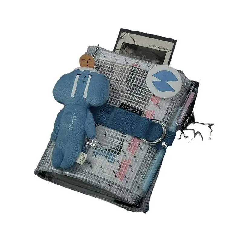 Hot Sale Hot Document Bag Hand Ledger Student Multi-function Hand Ledger Material Storage Ins Portable Loose-leaf Book view 6