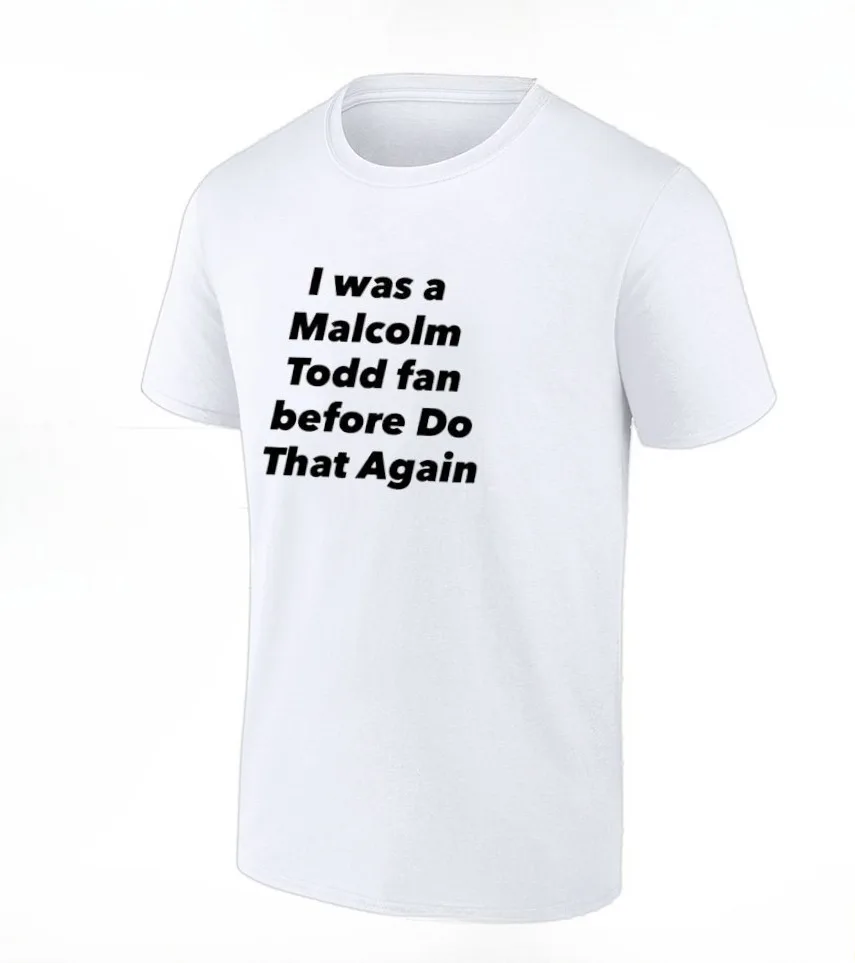 Malcolm Todd Merch T-shirt Men Short Sleeve Tee Unisex Tops Clothes Causal Female Y2K Tops