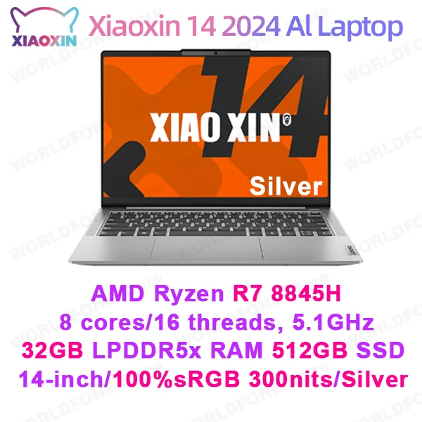 Lenovo Xiaoxin 14 2024 AI PC AMD R7 8845H 16GB 512GB SSD