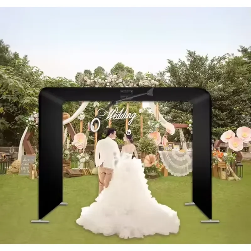 YPT 360 Photo Booth Automatic Rotation LED Ring Light Aluminum Alloy Compatible IPad/Smartphones/Tablets/GoPro Instant Print