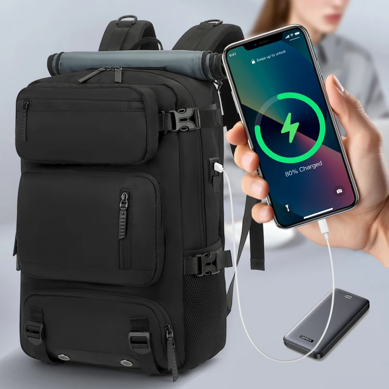

New Simple and Versatile Travel Backpack with Detachable Large Capacity Lightweight Multi-function Luggage Backpack